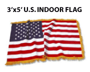 American Fringed Flag 3 ft x 5 ft on sale