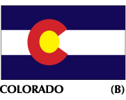 Colorado State Flags on sale, made in the USA