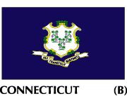 Connecticut State Flags on sale, made in the USA