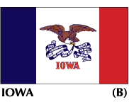 Iowa State Flags on sale, made in the USA