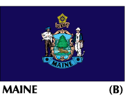 Maine State Flags on sale, made in the USA