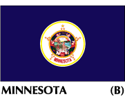 Minnesota State Flags on sale, made in the USA