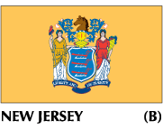 New Jersey State Flag on sale, made in the USA