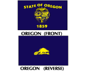 Oregon State Flags on sale, made in the USA