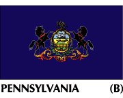 Pennsylvania State Flags on sale , made in the USA