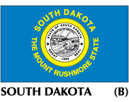 South Dakota State Flags on sale, made in the USA