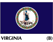 Virginia State Flags on sale, made in the USA