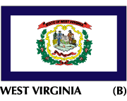 West Virginia State Flags on sale, made in the USA