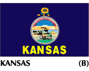 Kansas State Flags on sale, made in the USA