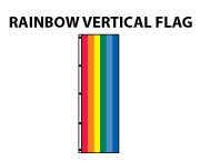 Rainbow Tall Flags