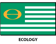 Ecology Flags, Made in the USA, sizes 4in x 6 in desk top flags , 3 ft x 5 ft and larger flags.