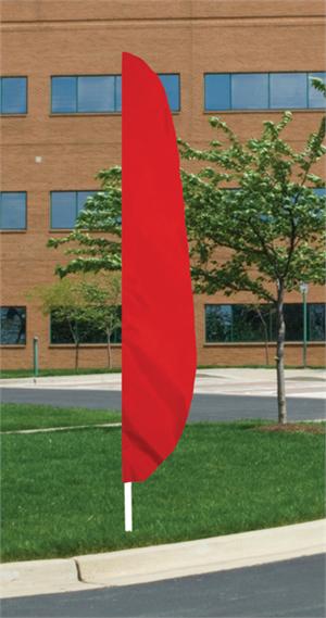 Feather  Flag Red 12 FT , nylon , longest lassting