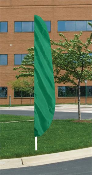 EMERALD GREEN FEATHER FLAG 12 FT NYLON, longest lasting